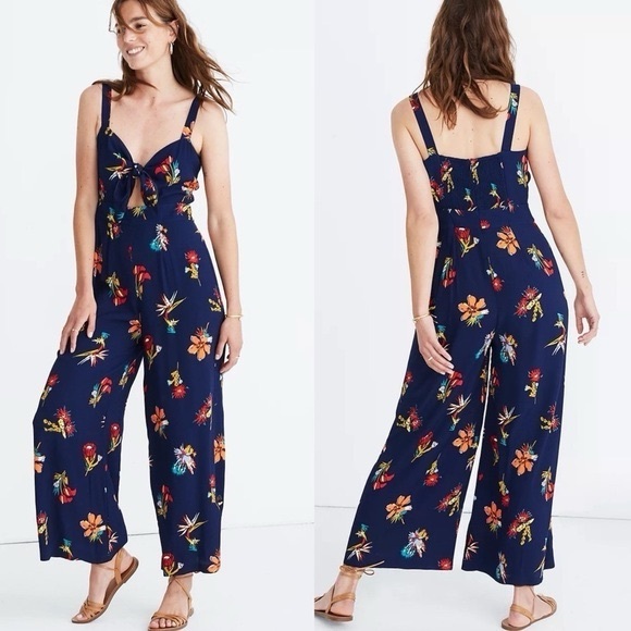 Madewell Plumeria Cutout Jumpsuit in Bird of Paradise - Picture 2 of 2